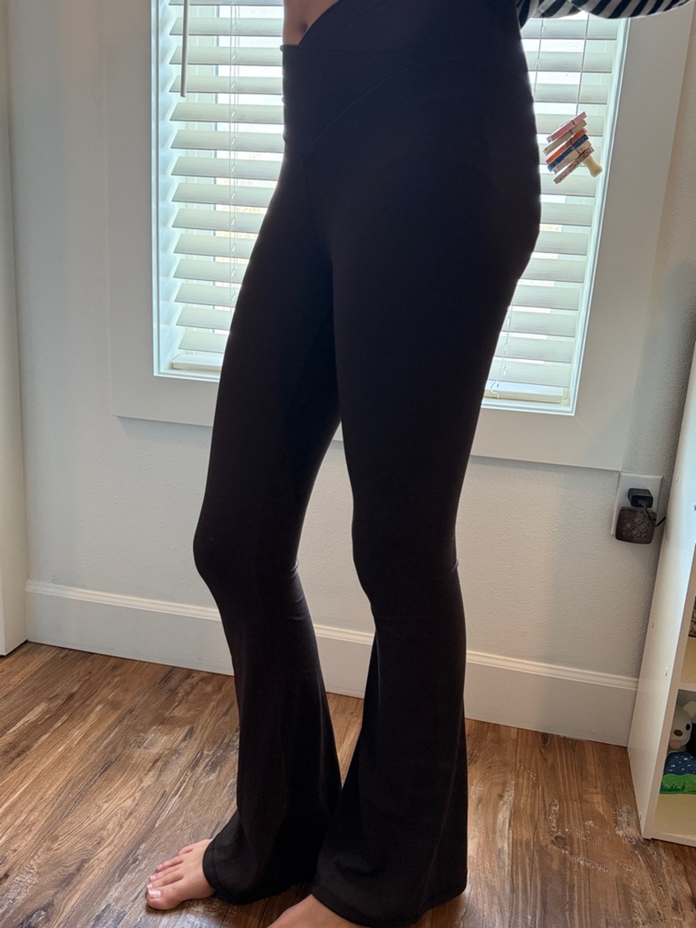 Aerie dark brown High-Waist Flare Leggings
